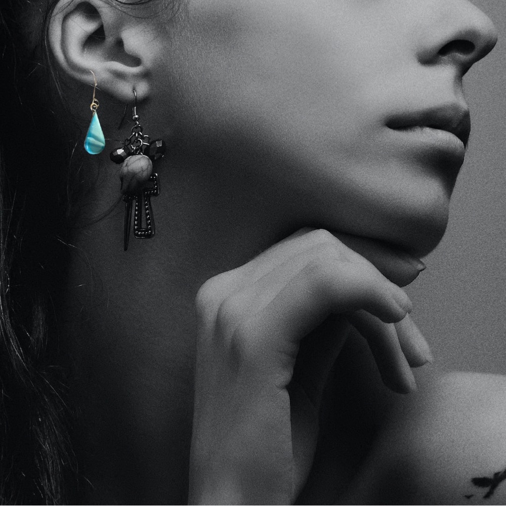 Boho Style Turquoise Earrings 925 Silver
